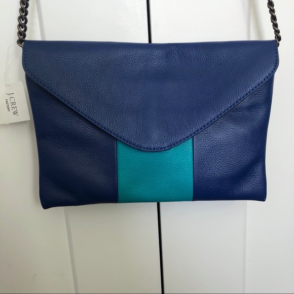 ❌SOLD❌NEW | J Crew Leather Clutch Shoulder Handbag - Picture 2 of 8